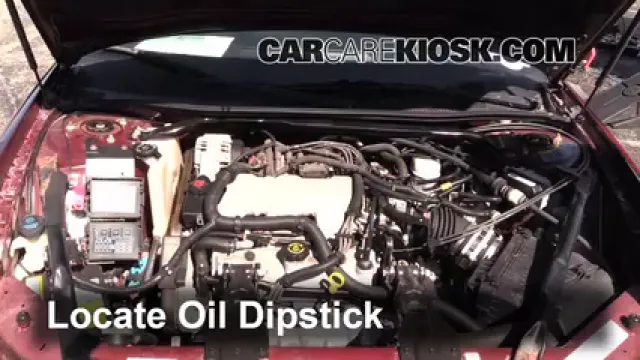 2001 Chevrolet Monte Carlo LS 3.4L V6 Aceite Controlar nivel de aceite